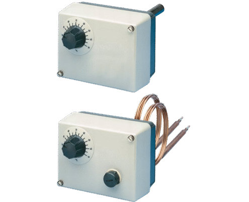 JUMO ATH 603026 pintaan asennettava kaksoistermostaatti teollisuuden lämpötilansäätöön