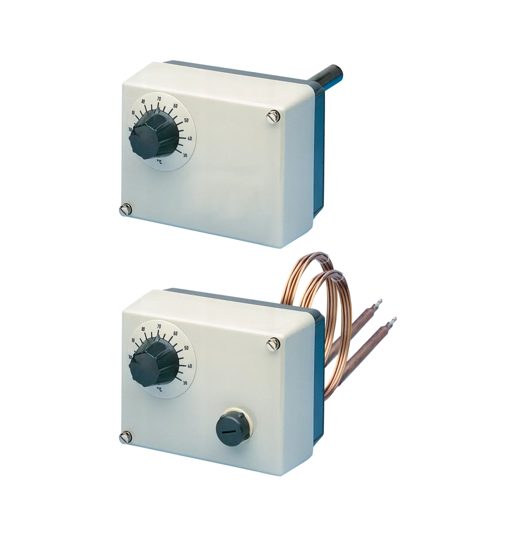 JUMO ATH 603026 pintaan asennettava kaksoistermostaatti teollisuuden lämpötilansäätöön